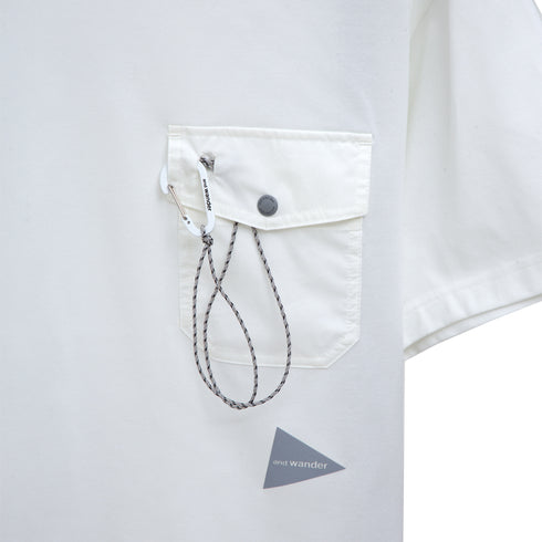 And Wander Pocket T-Shirt Off White 610990 Degli Uberti
